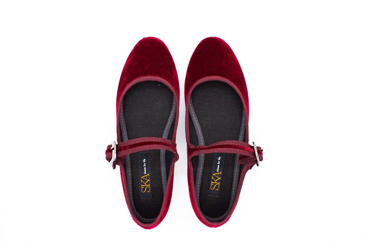 Friulane con cinturino Foxy bordeaux