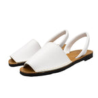 Minorchine Ibiza in pelle bianco