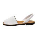 Minorchine Ibiza in pelle bianco