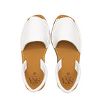 Minorchine Ibiza in pelle bianco