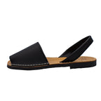 Minorchine Ibiza in pelle nero