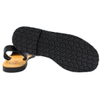 Minorchine Ibiza in pelle nero