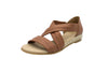 Isabella Leather crossover sandals in suede