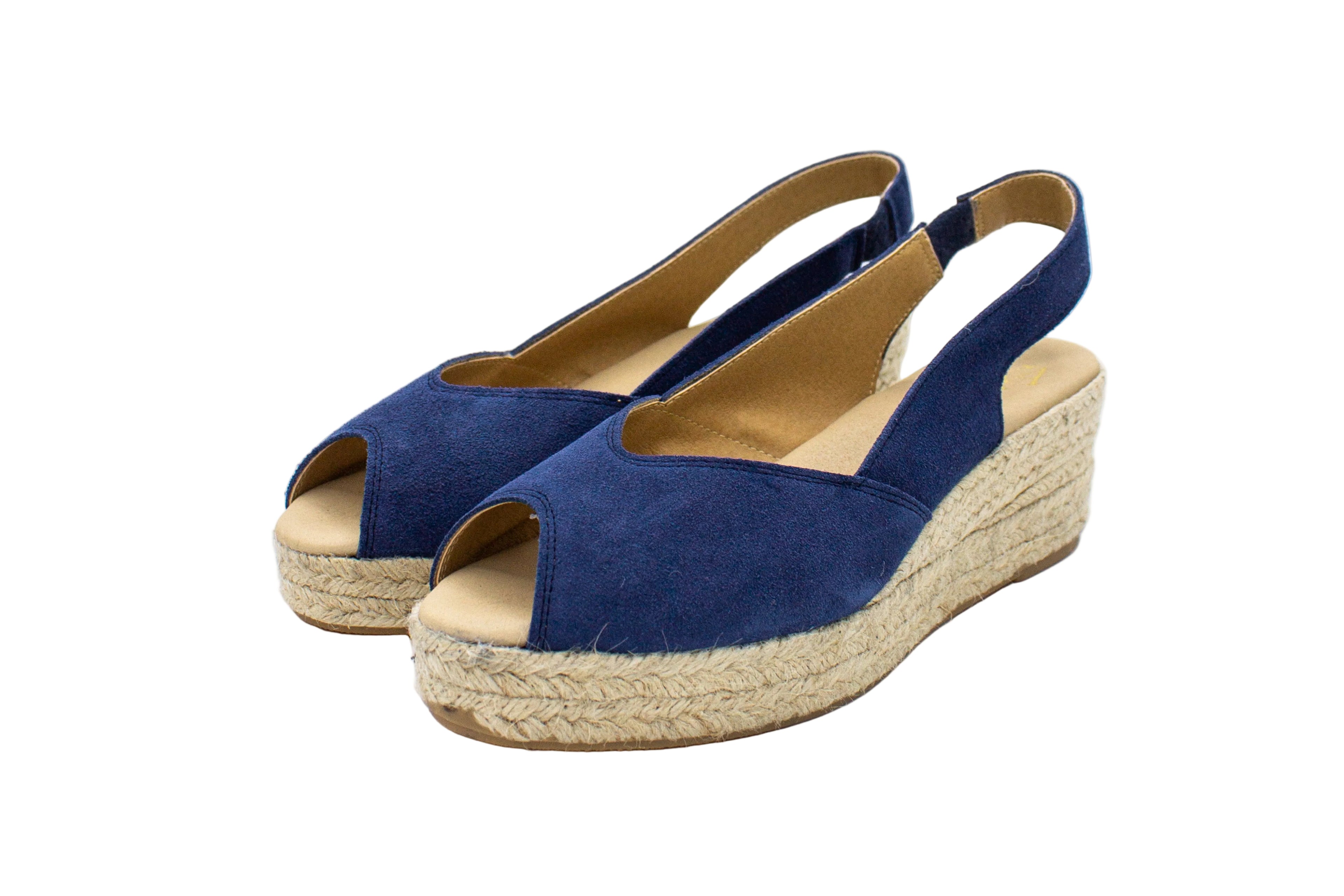 Espadrillas Santa Pola in camoscio blu