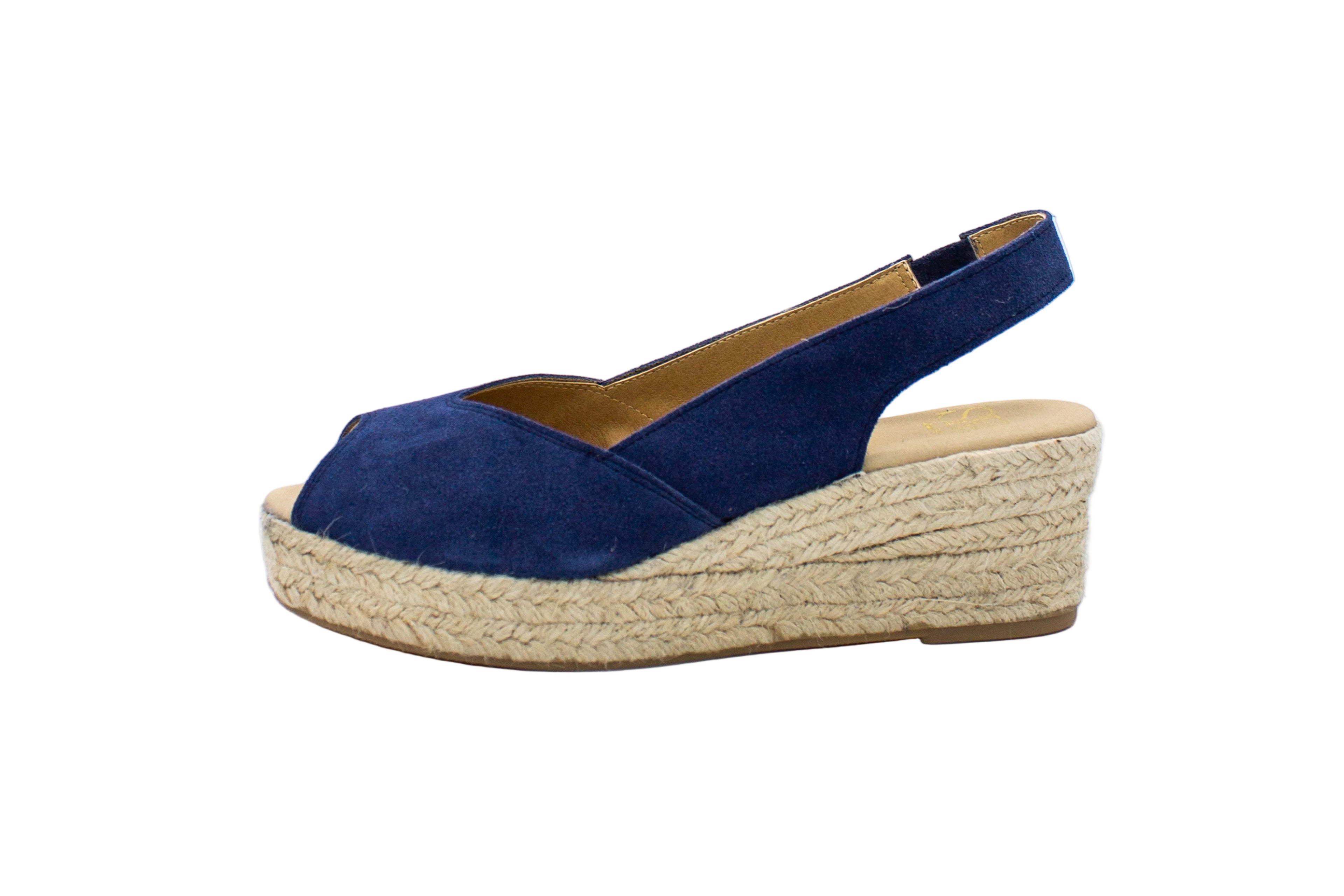 Espadrillas Santa Pola in camoscio blu