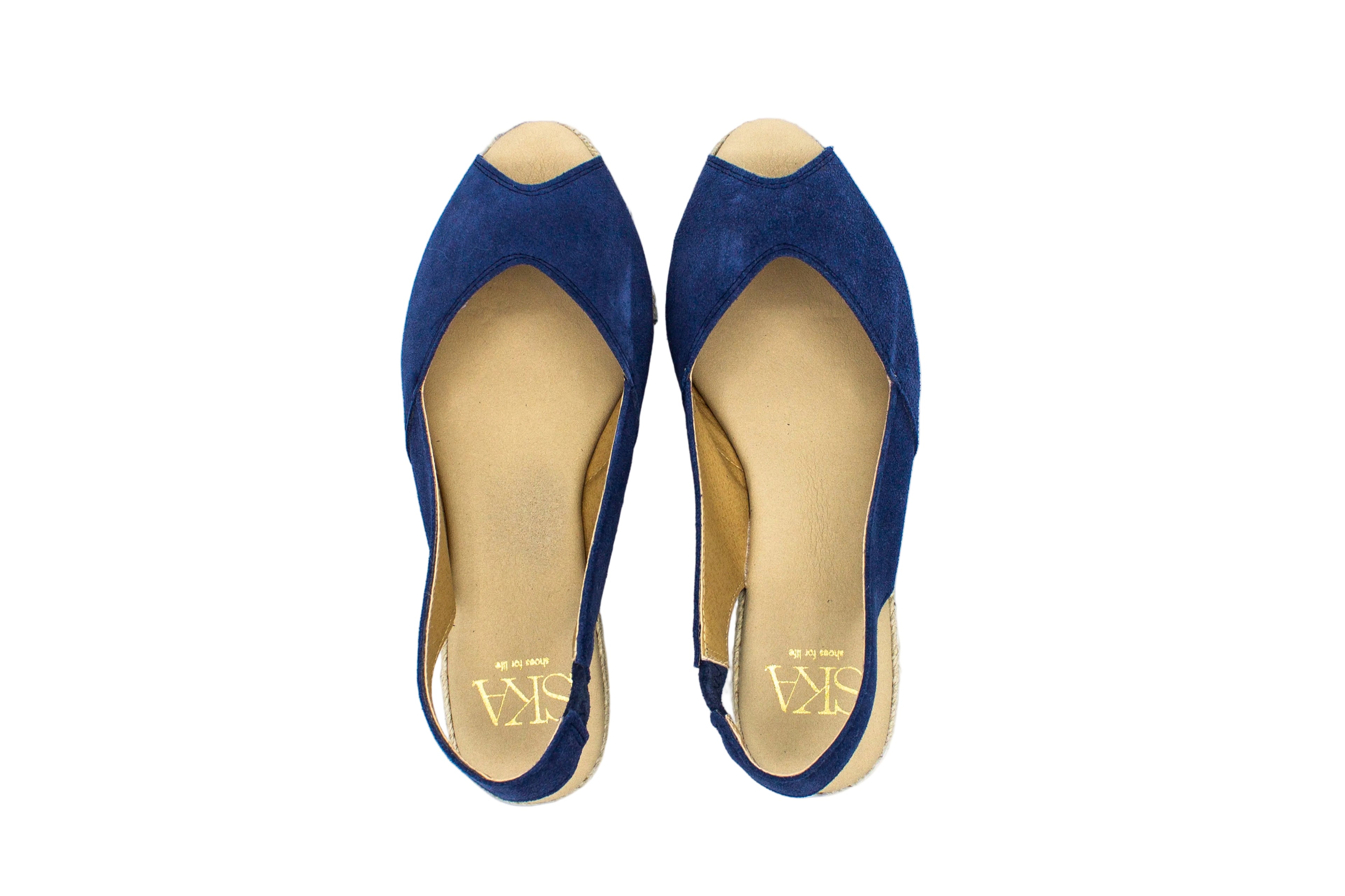 Espadrillas Santa Pola in camoscio blu