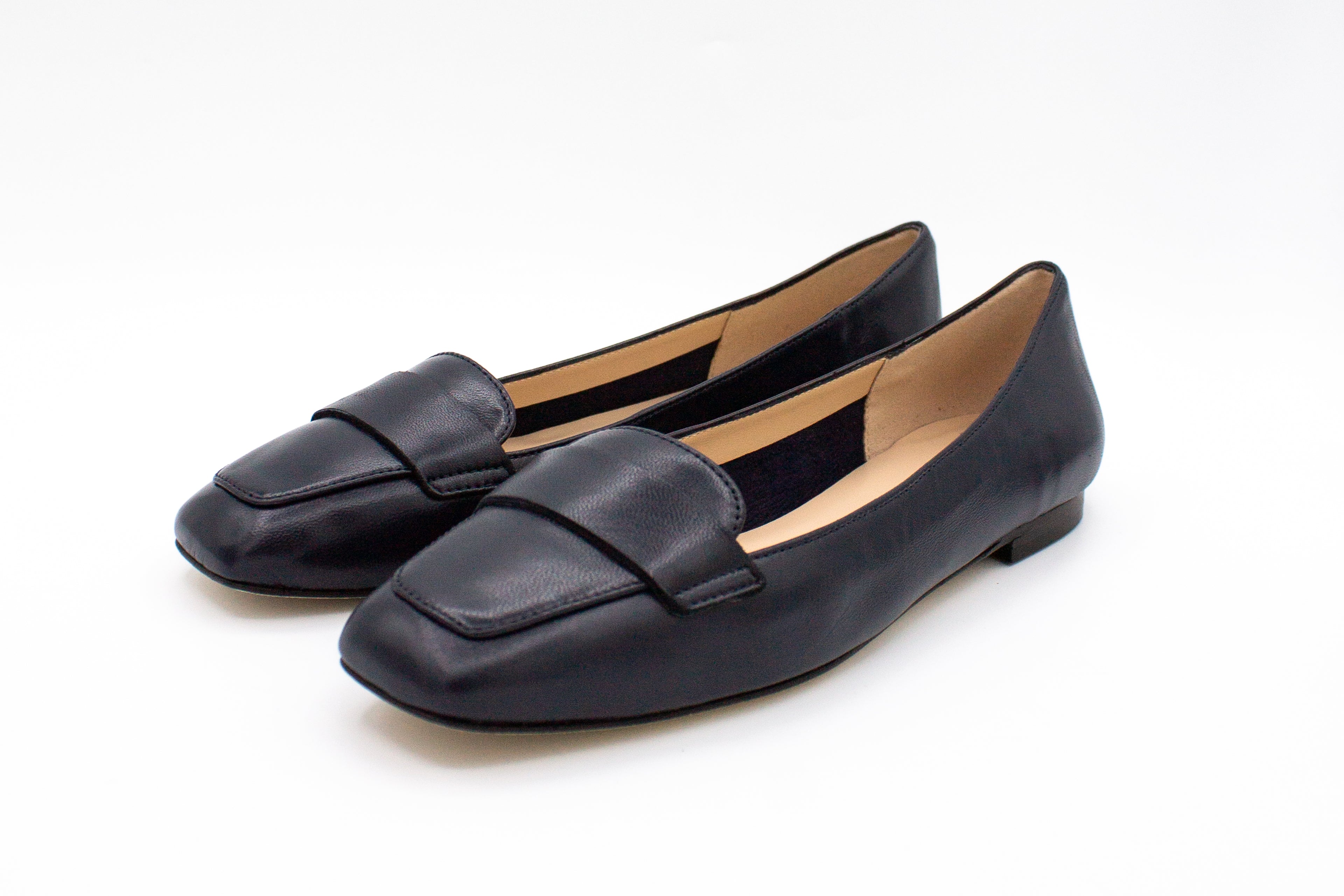 Mocassini bassi con vaschetta blu