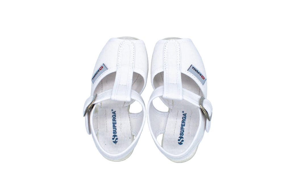 Sandali da bambino in cotone bianco