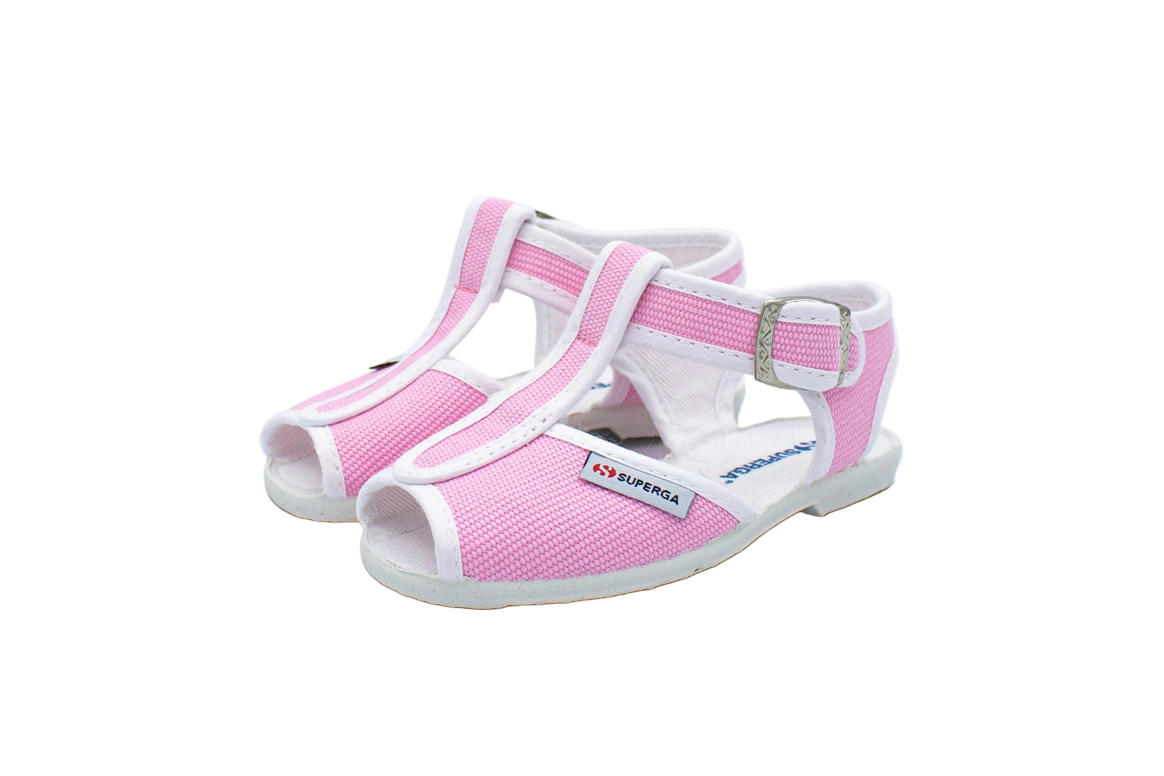 Sandali da bambino in cotone rosa