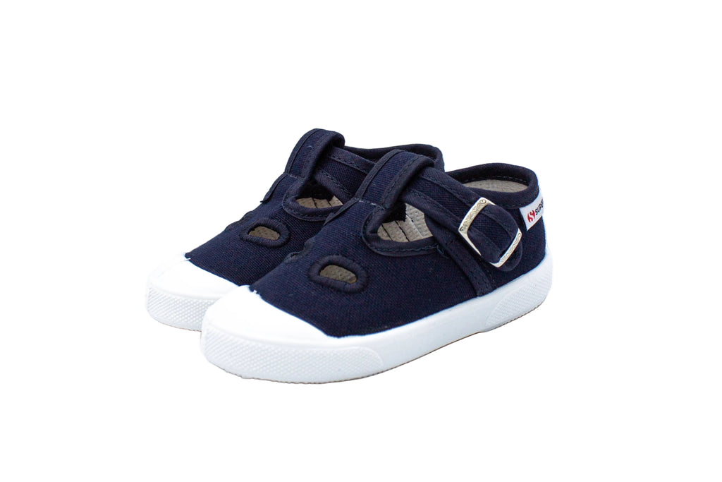 Sandali primi passi in cotone blu