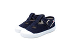 Sandali primi passi in cotone blu