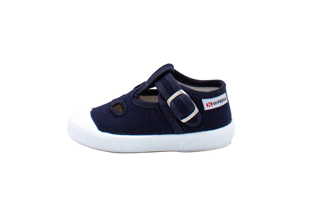 Sandali primi passi in cotone blu