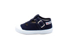 Sandali primi passi in cotone blu