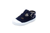 Sandali primi passi in cotone blu