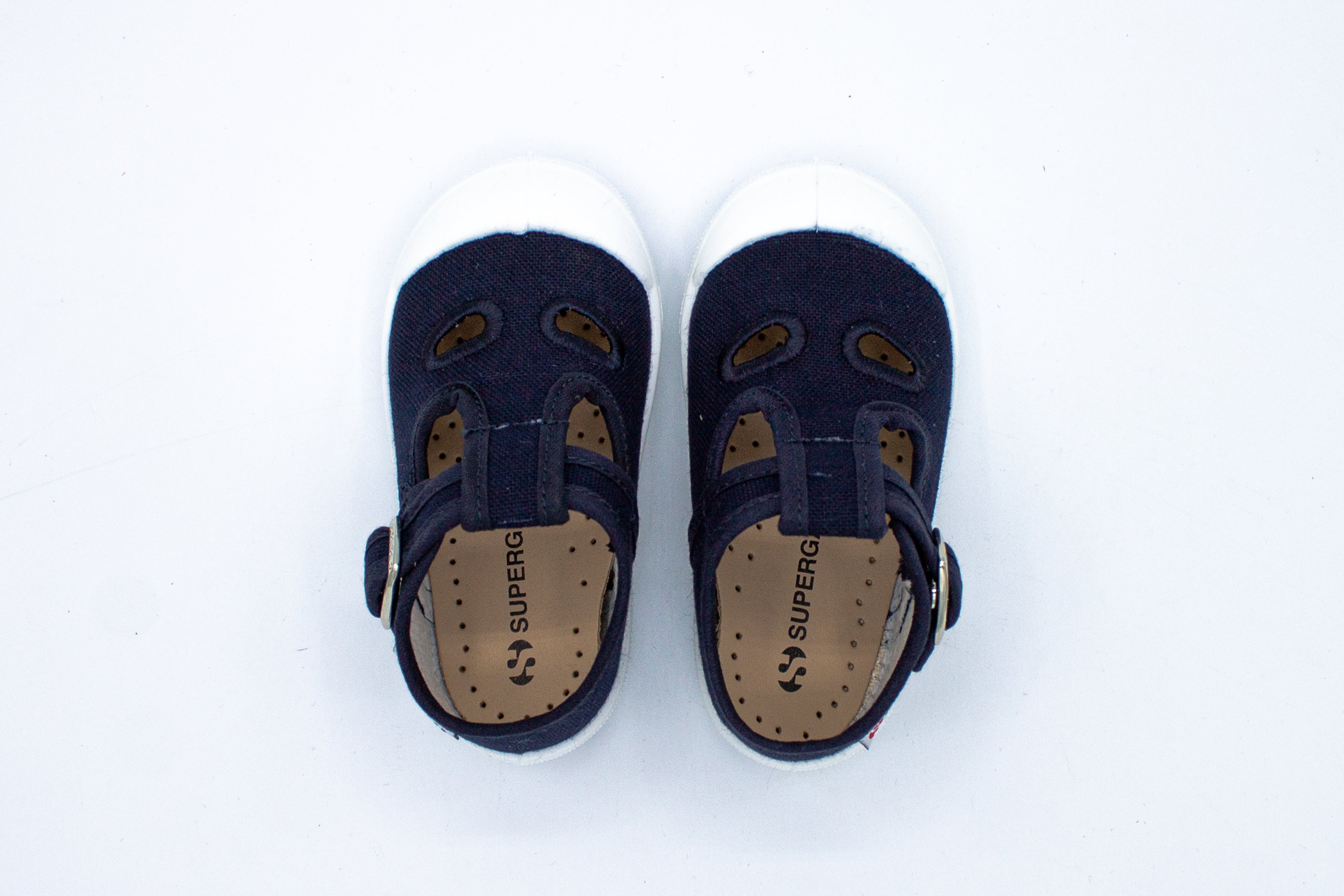 Sandali primi passi in cotone blu