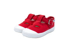 Sandali primi passi in cotone rosso