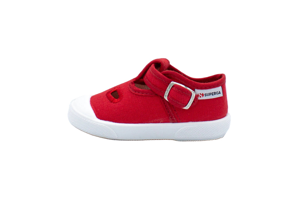 Sandali primi passi in cotone rosso
