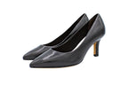 Decolleté in pelle nero