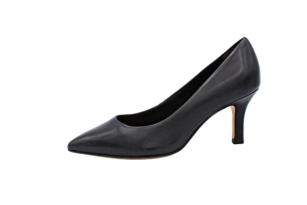 Decolleté in pelle nero