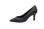 Decolleté in pelle nero