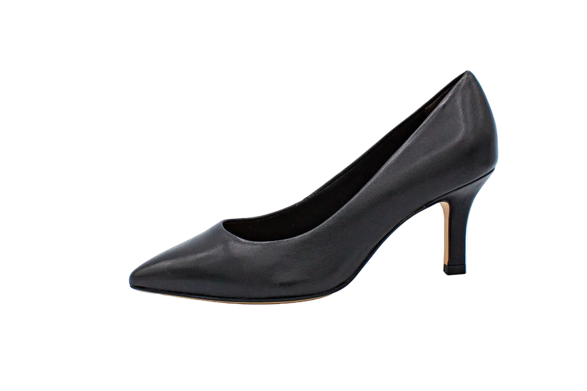 Decolleté in pelle nero
