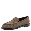 Mocassini Arricciati Donna Scamosciati Beige