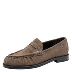 Mocassini Arricciati Donna Scamosciati Beige