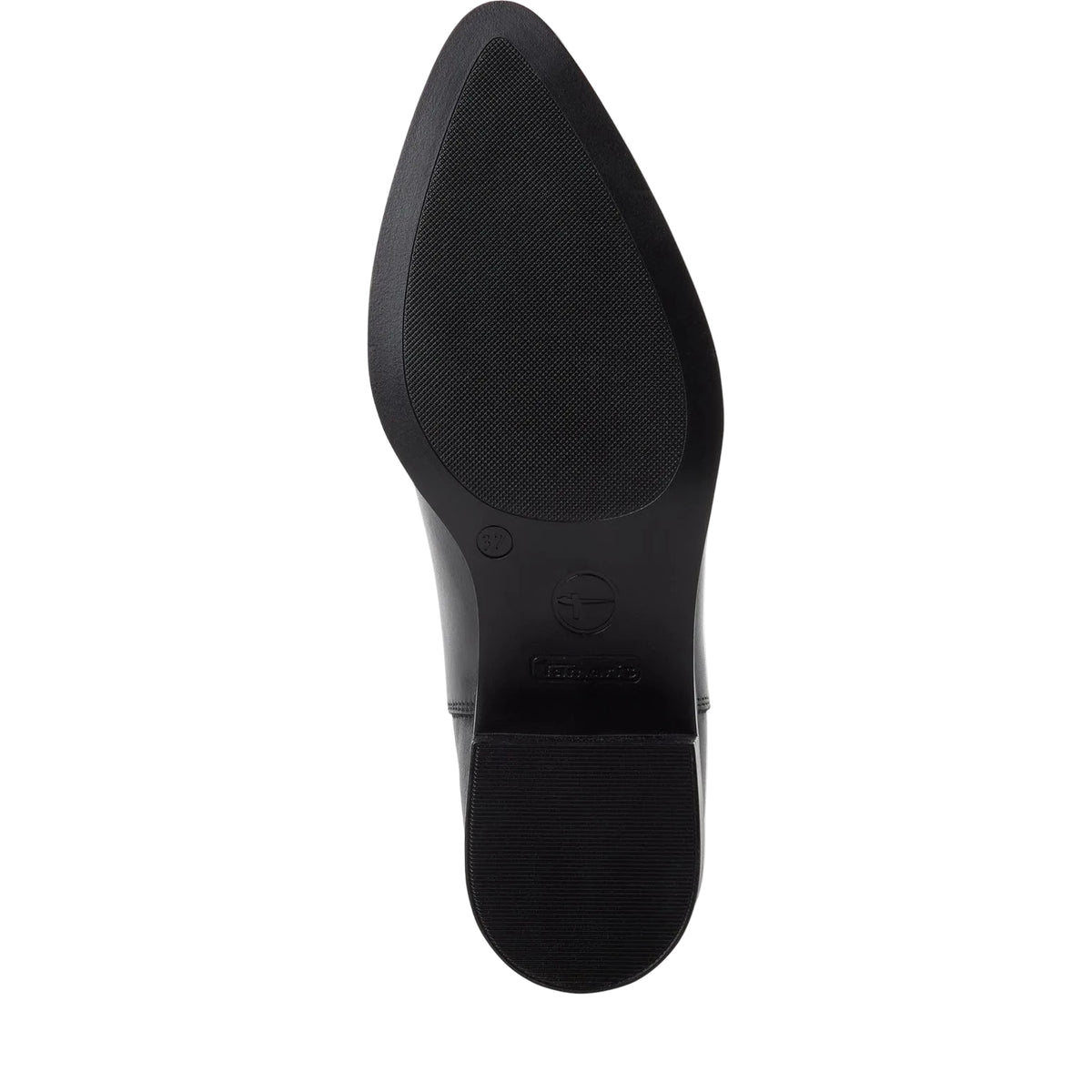 Stivaletti Chelsea Donna con Tacco in Pelle Nera