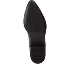 Stivaletti Chelsea Donna con Tacco in Pelle Marrone