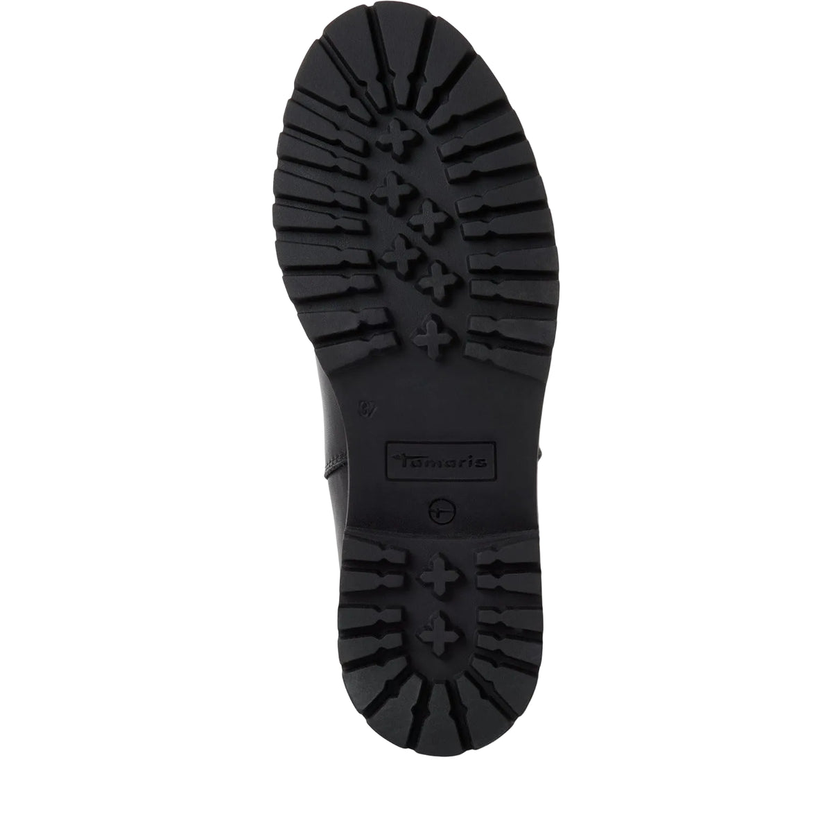 Stivaletti Chelsea Donna con Tacco Basso in Pelle Nera