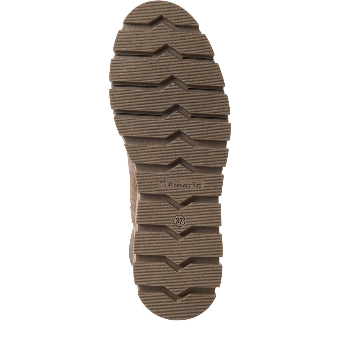 Stivaletti Chelsea Donna con Zeppa in Pelle Beige