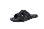 Leather slippers