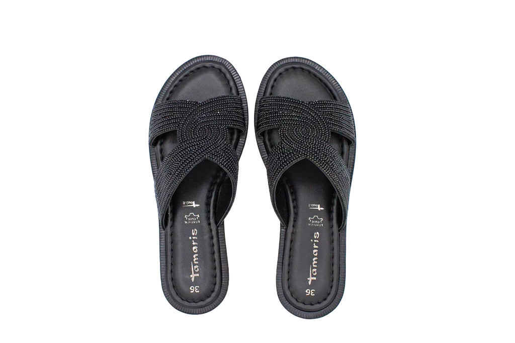 Leather slippers