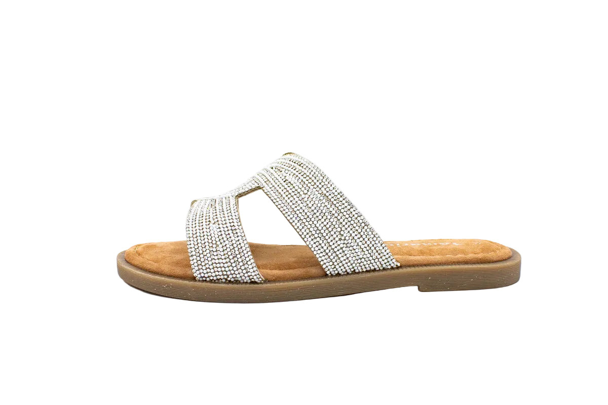 Ciabatte in pelle bianco