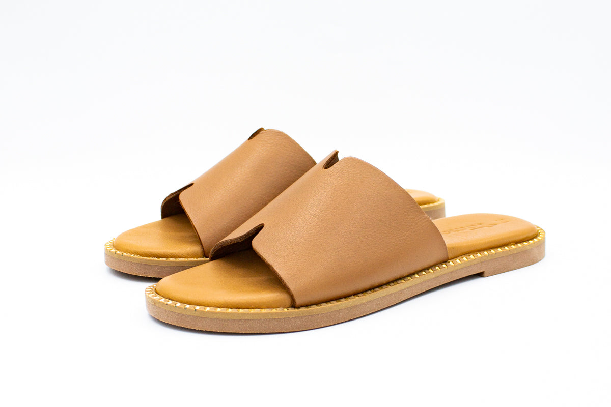 Leather slippers