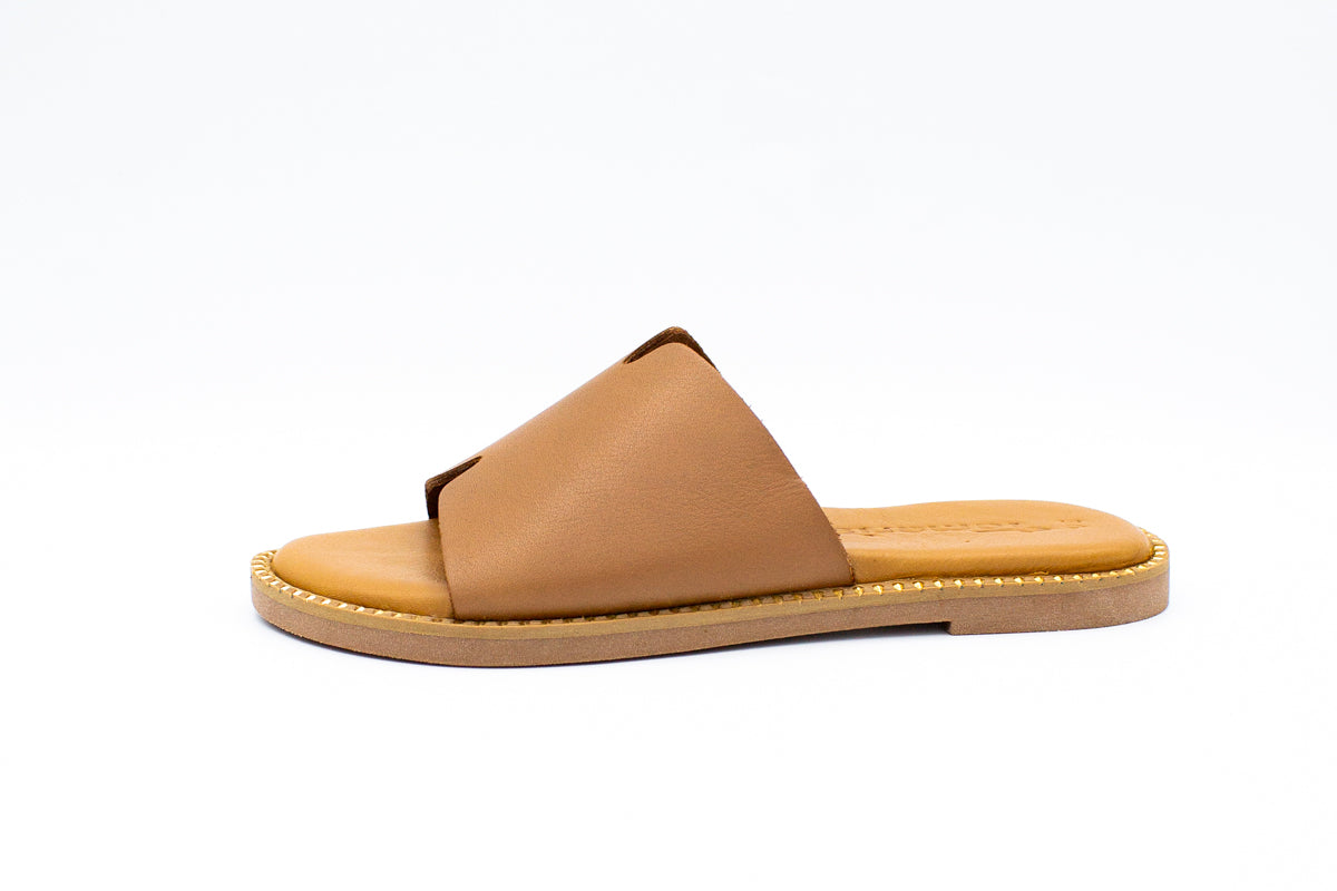 Leather slippers