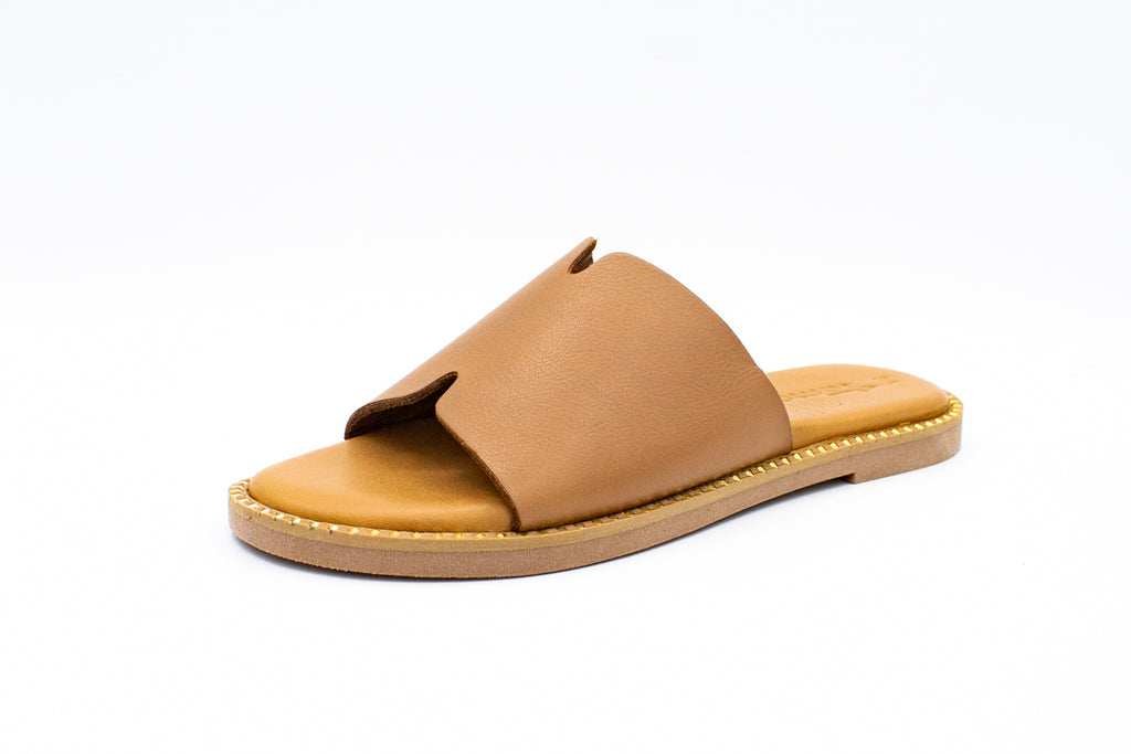 Leather slippers