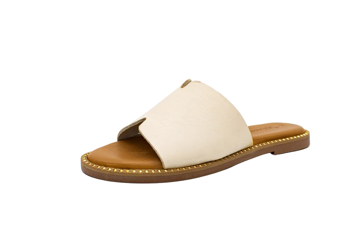 Leather slippers