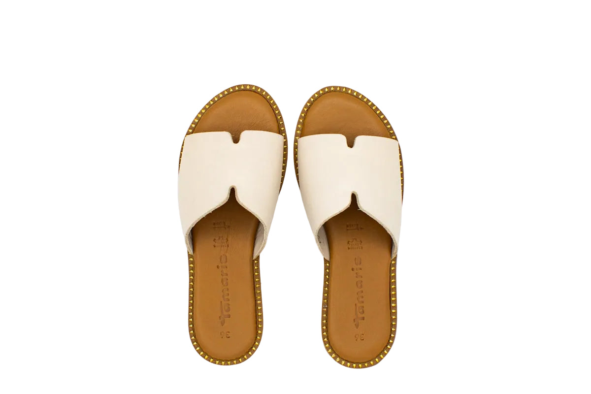 Leather slippers