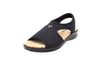 Sandali in tessuto elasticizzato nero