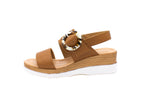 Sandali in pelle con fibbia cuoio