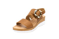 Sandali in pelle con fibbia cuoio