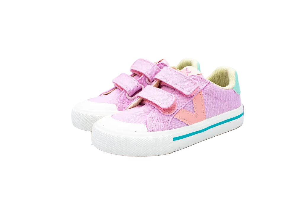 Sneakers due velcri rosa