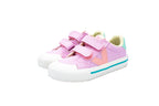 Sneakers due velcri rosa