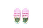 Sneakers due velcri rosa