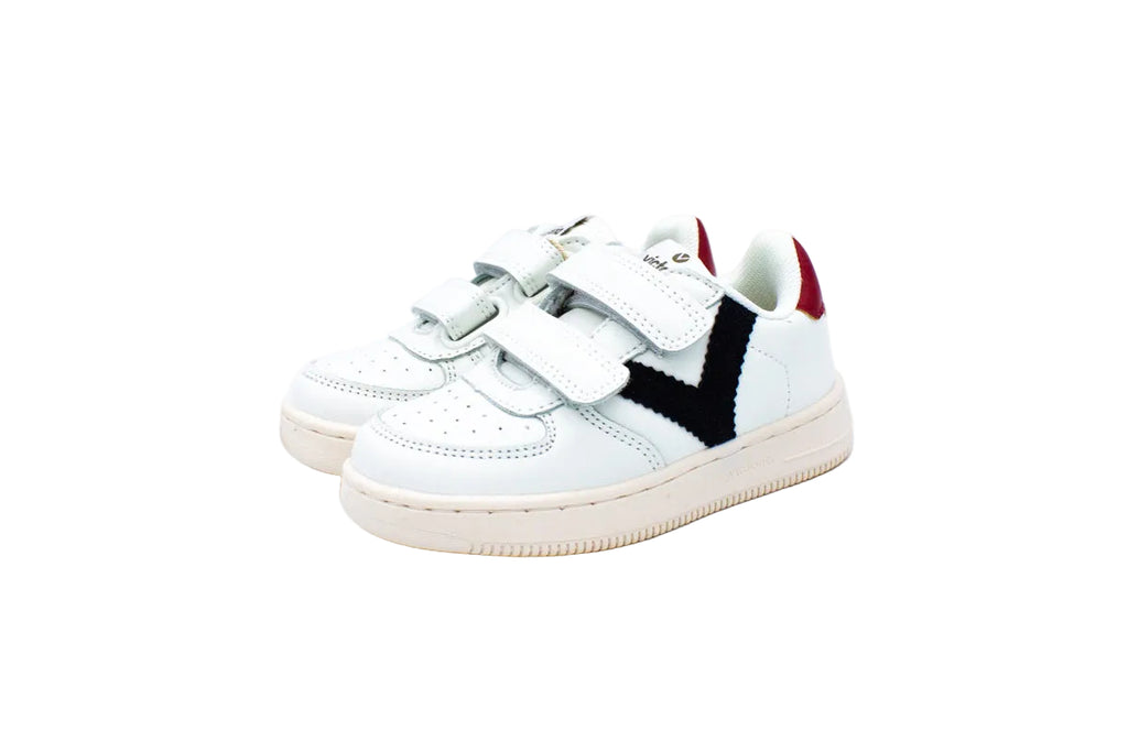 Sneakers due velcri bianco blu