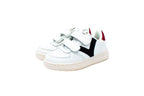 Sneakers due velcri bianco blu