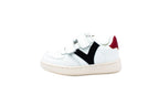 Sneakers due velcri bianco blu