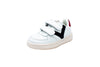 Sneakers due velcri bianco blu