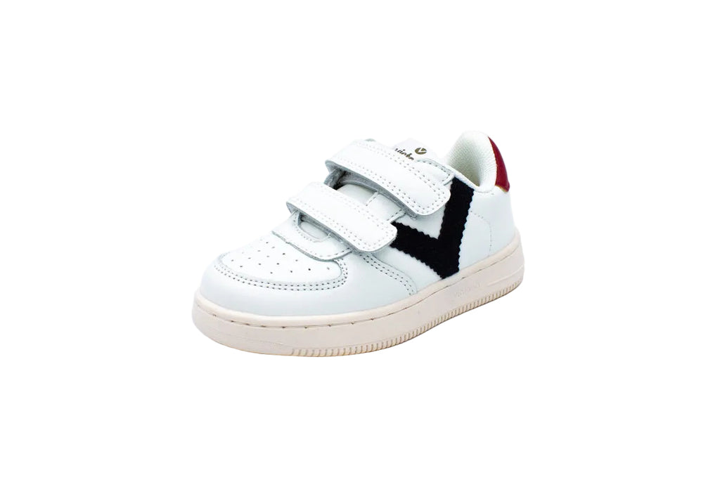 Sneakers due velcri bianco blu